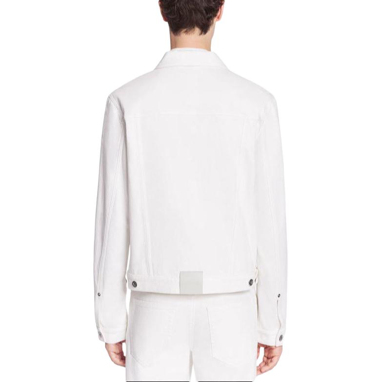 Shop Chaqueta Blanca Clásica de Hombre Lanvin de Manga Larga y Un Solo Botón. RM-JA0003-D076-P2401