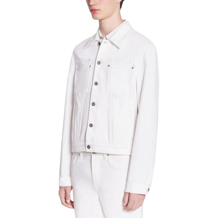 Purchase Chaqueta Blanca Clásica de Hombre Lanvin de Manga Larga y Un Solo Botón. RM-JA0003-D076-P2401