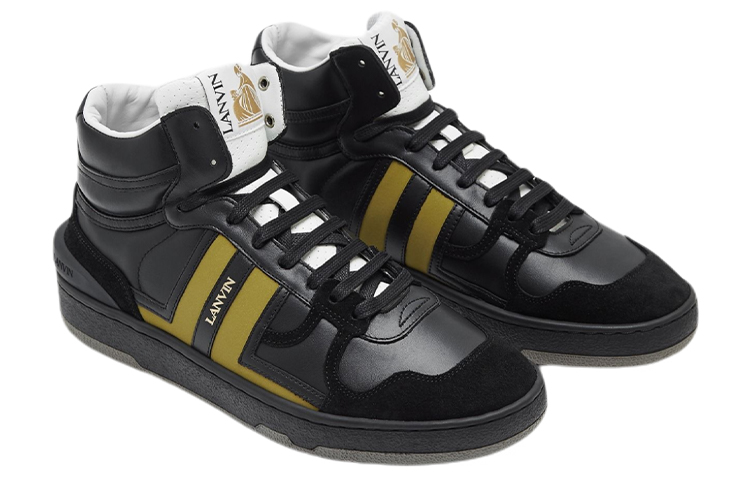Lanvin Clay High-Top Sneaker 'Black Leather' 圖 2