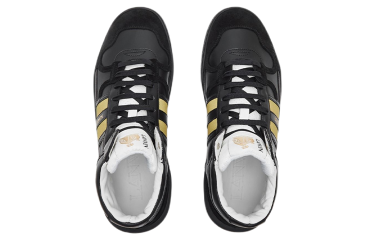 Lanvin Clay High-Top Sneaker 'Black Leather' 圖 3