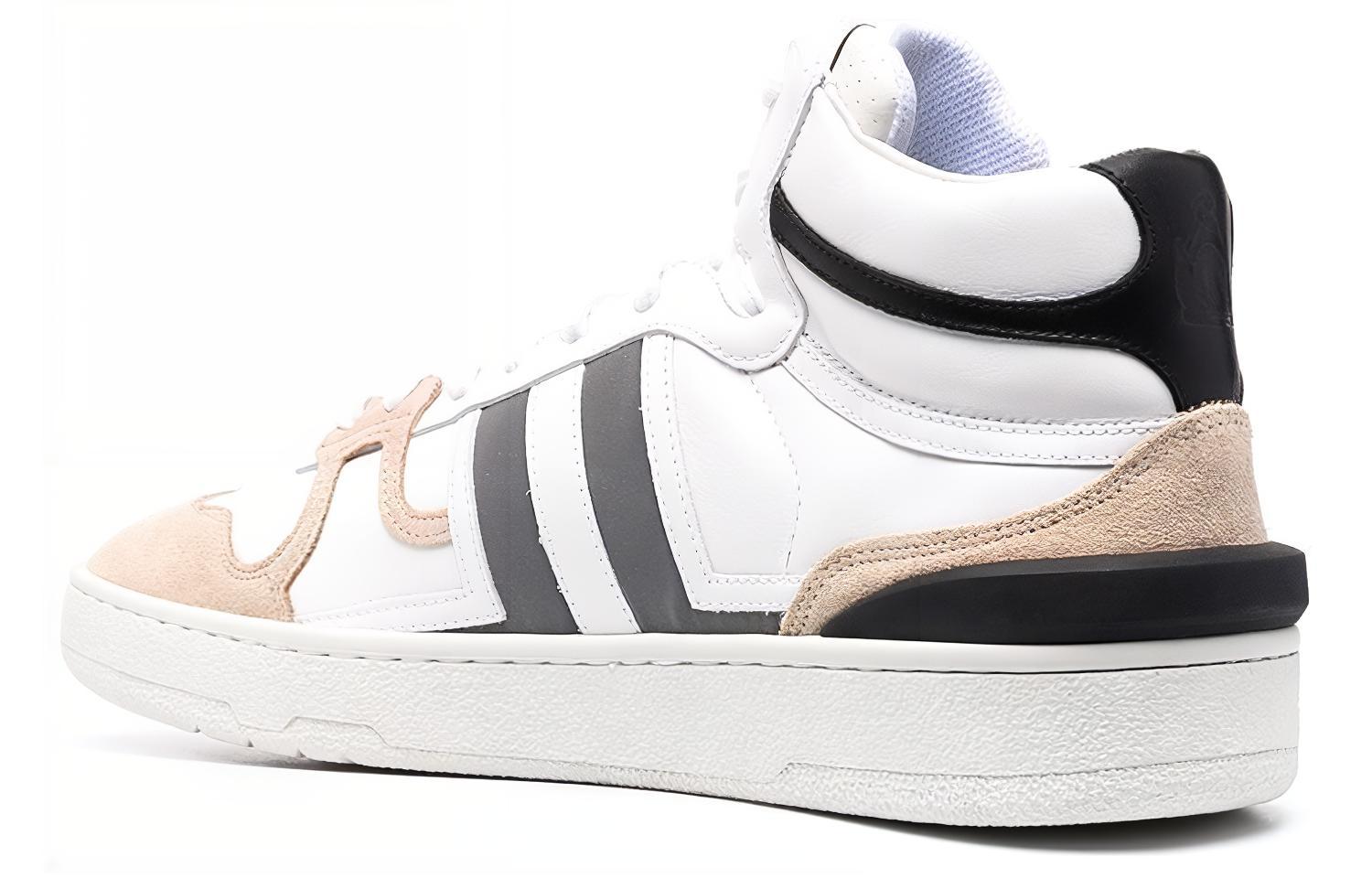 Lanvin Clay Leather High-Top 'White Brown Grey' 圖 4