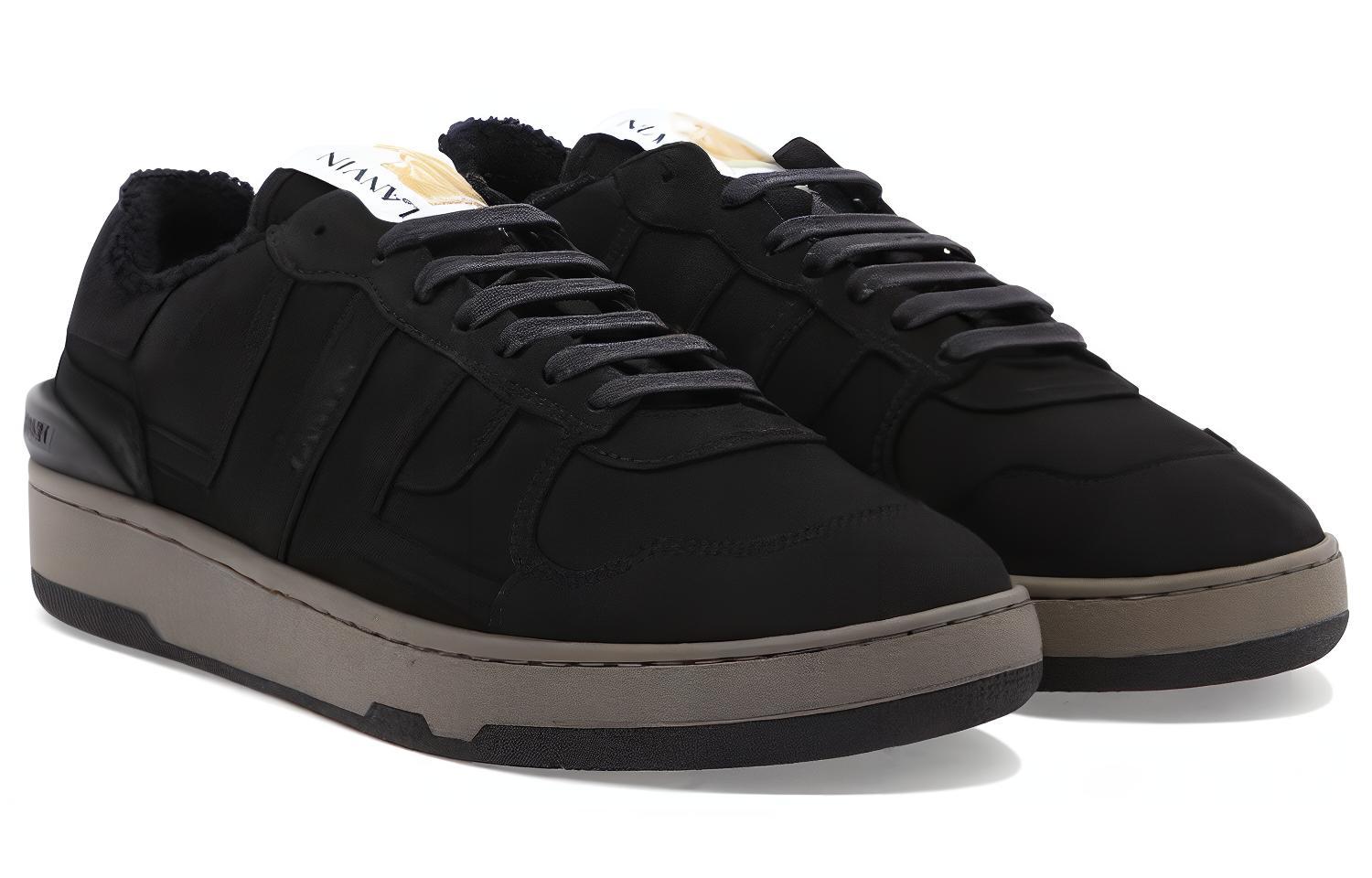 Lanvin Clay Leather Low-Top 'Black' 圖 3