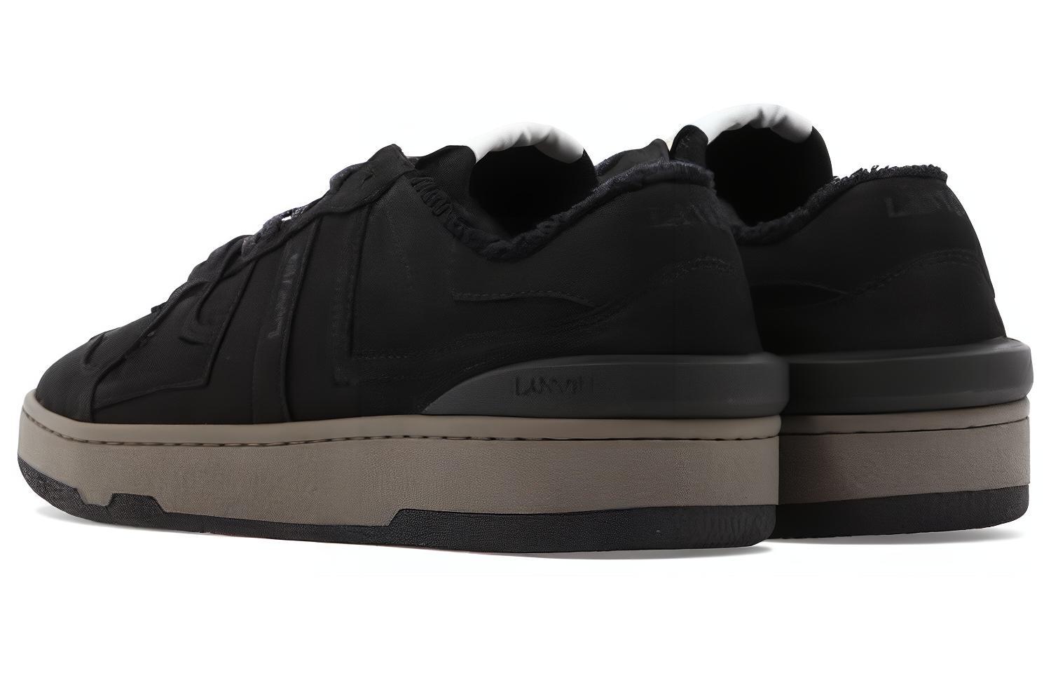 Lanvin Clay Leather Low-Top 'Black' 圖 4