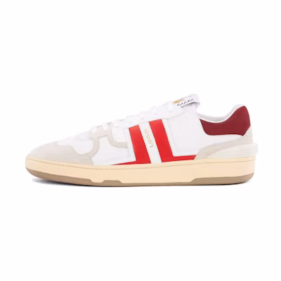 Lanvin Clay Leather Low-Top 'White Red'