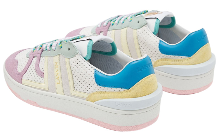 Lookbook LANVIN 浪凡 Clay 低幫拼色休閒 時尚板鞋 男款 白黃情人節限定