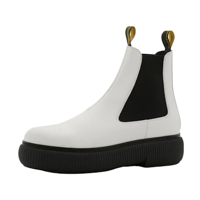 Lanvin CMFT Leather Boot 'White'