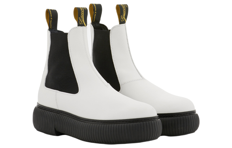 Lanvin CMFT Leather Boot 'White' 圖 2