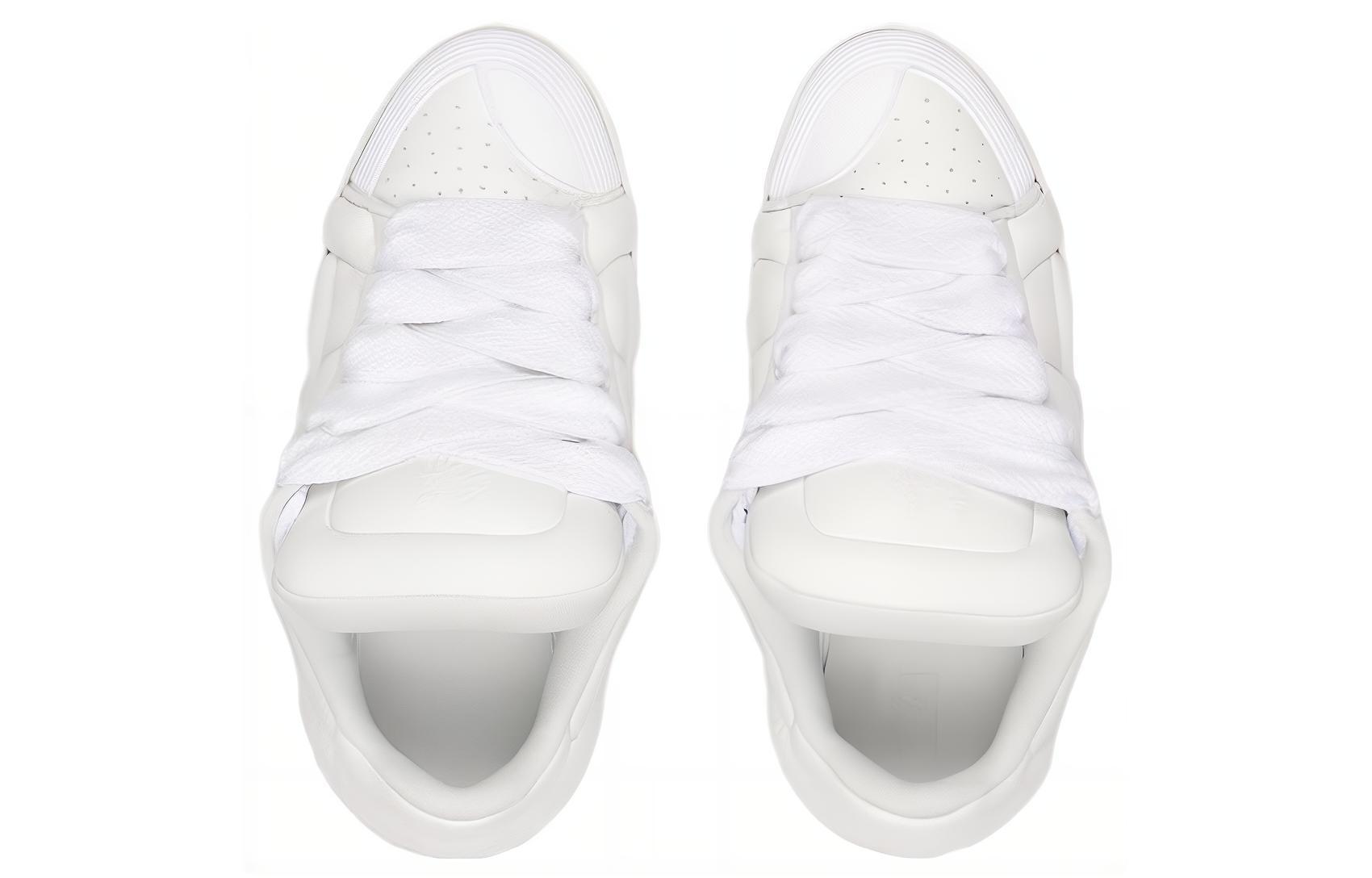 Shop ランバン カーブ ホワイトレザー FM-SKDK0C-NAPA-A23000039