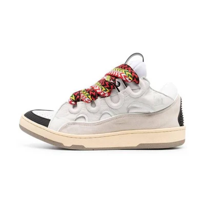 Lanvin Curb 'White Leather Low-Top'
