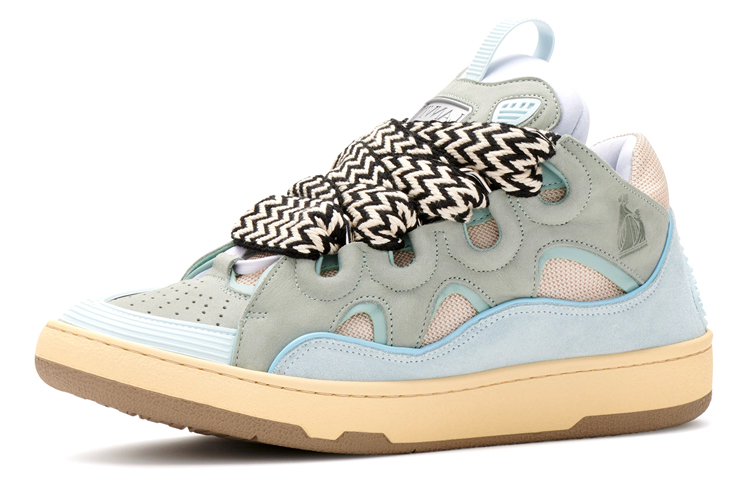 Buy 랑방 커브 블루 캐주얼 스니커즈 (Lanbang Keobeu Beullu Kaejuel Seunikkeojeu) FM-SKRK11-DRAG-A2121