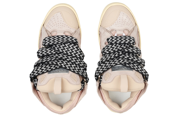 Lookbook 浪凡 Curb 粉色皮革闪光运动鞋 FM-SKRK11-DRLX-A2251