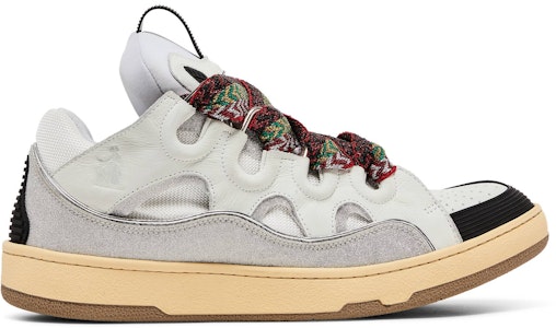 랑방 커브 가죽 & 글리터 스니커즈 '화이트' FM-SKRK11-DRLX-A2210/FM-SKRK11-DRLX-A2200 Buy 랑방 커브 가죽 & 글리터 스니커즈 '화이트' FM-SKRK11-DRLX-A2210/FM-SKRK11-DRLX-A2200