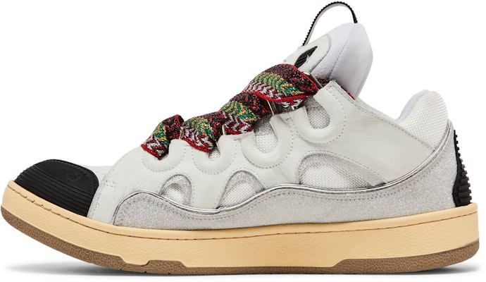 Lanvin Curb Leather and Glitter Sneakers 'White' FM-SKRK11-DRLX-A2210/FM-SKRK11-DRLX-A2200 Lookbook Lanvin Curb Leather and Glitter Sneakers 'White' FM-SKRK11-DRLX-A2210/FM-SKRK11-DRLX-A2200