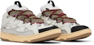 Cheap Lanvin Curb Sneakers Kulit dan Glitter 'Putih' FM-SKRK11-DRLX-A2210/FM-SKRK11-DRLX-A2200