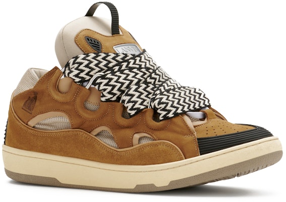 Lanvin浪凡 Curb 皮革運動鞋 減震防滑 低筒休閒面包鞋 時尚板鞋 男款 棕色 Order Lanvin浪凡 Curb 皮革運動鞋 減震防滑 低筒休閒面包鞋 時尚板鞋 男款 棕色