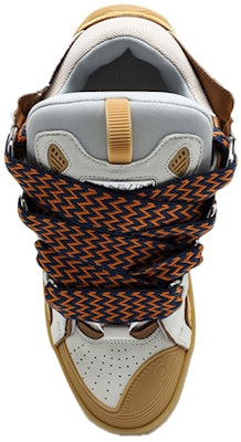 Lanvin浪凡 Curb 聚酯纖維 低幫綁帶 時尚板鞋 男款 白棕色 Purchase Lanvin浪凡 Curb 聚酯纖維 低幫綁帶 時尚板鞋 男款 白棕色