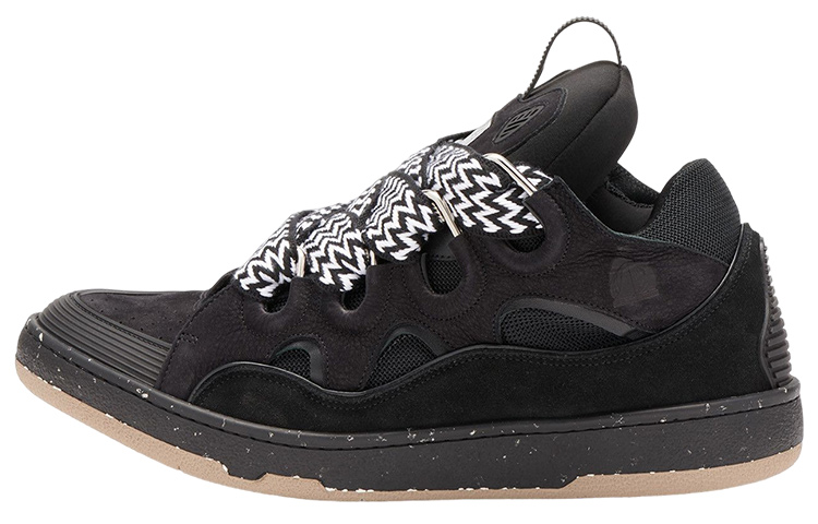 Lanvin Curb Sneaker 'Black' FM-SKRK11-DOTS-P2310