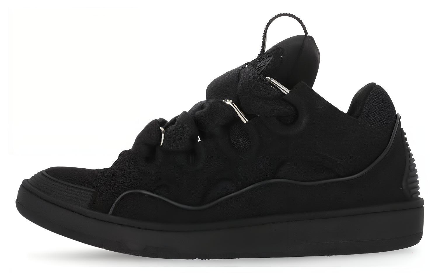 Lanvin Curb Sneaker 'Black Glitter Spray' FM-SKRK11-GRIP-A231010