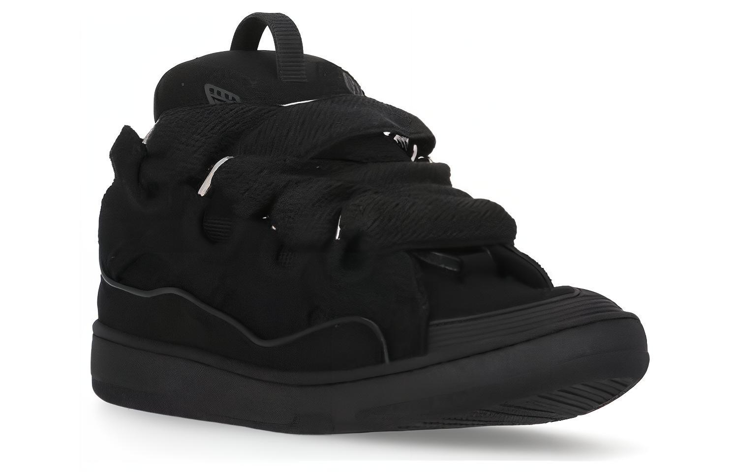 Lookbook Zapatillas Lanvin Curb 'Negro con Brillo Spray' FM-SKRK11-GRIP-A231010