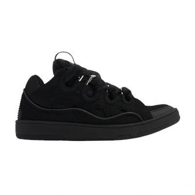 Lanvin Curb Sneaker 'Black Glitter Spray'