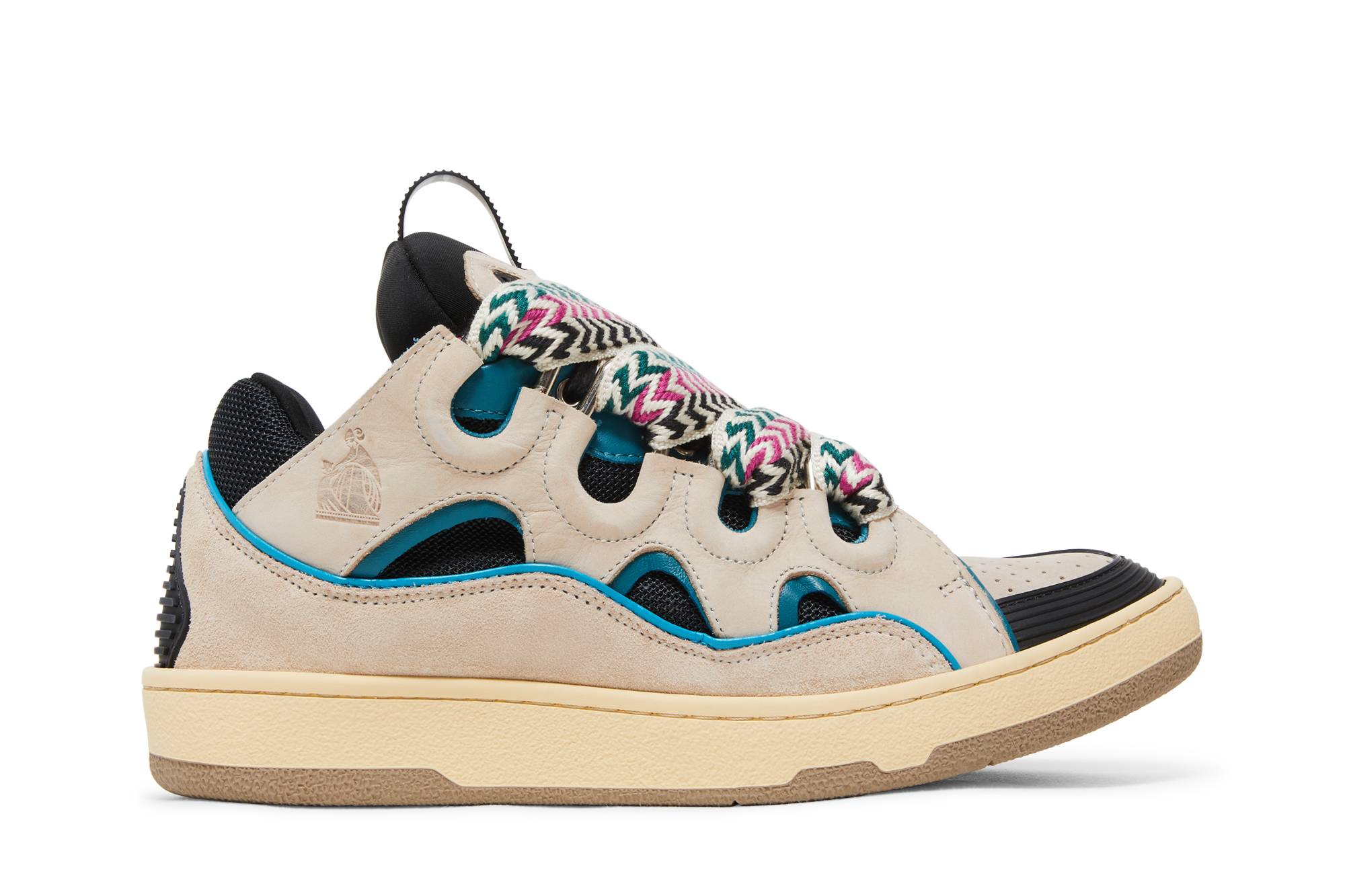 Lanvin Curb Sneaker 'Ecru Black' FM-SKRK11-DRAG-H220210