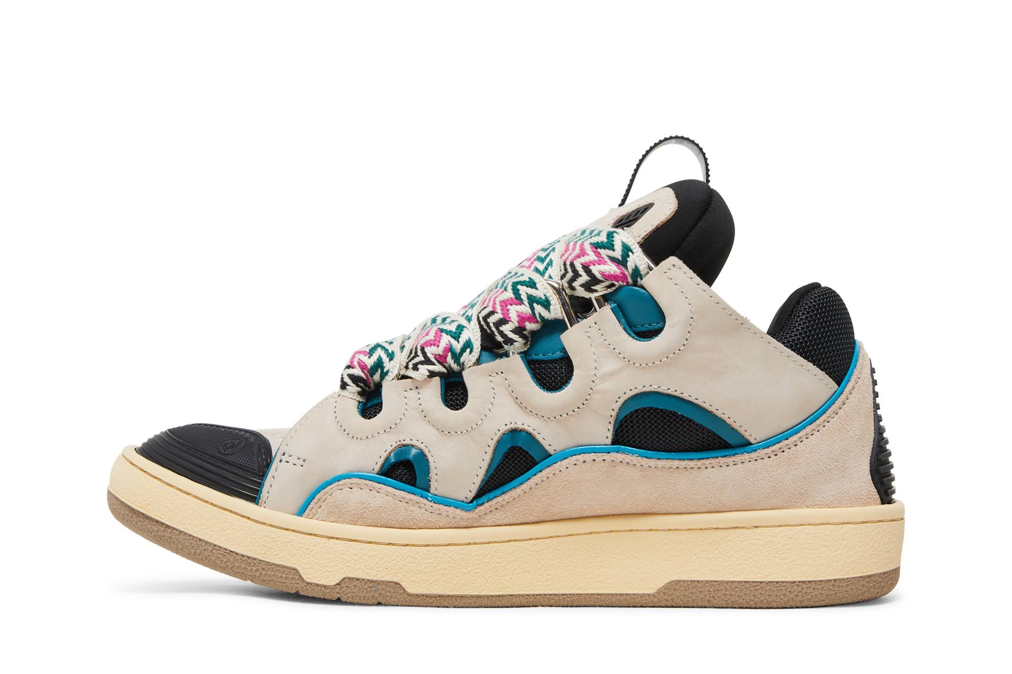 Lookbook Lanvin浪凡 Curb 皮革 低幫 時尚板鞋 米色