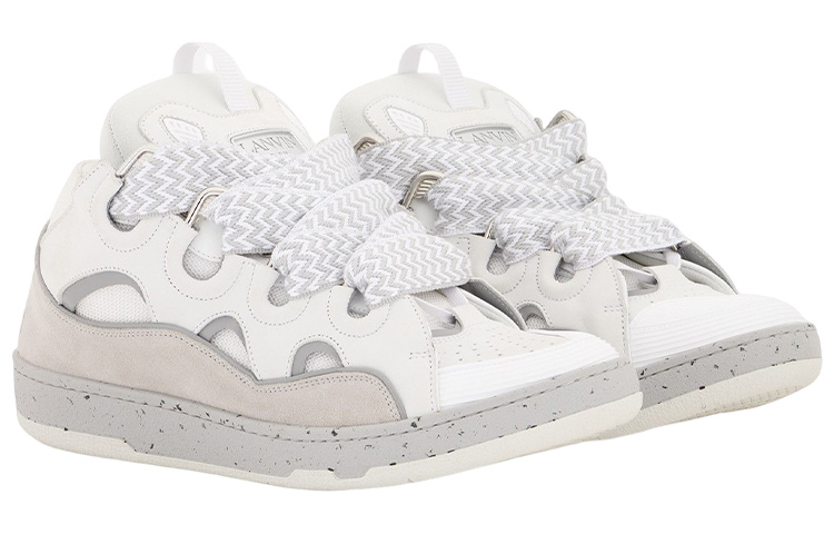 Order Lanvin Curb 运动鞋 '灰白' FM-SKRK11-DOTS-P231300