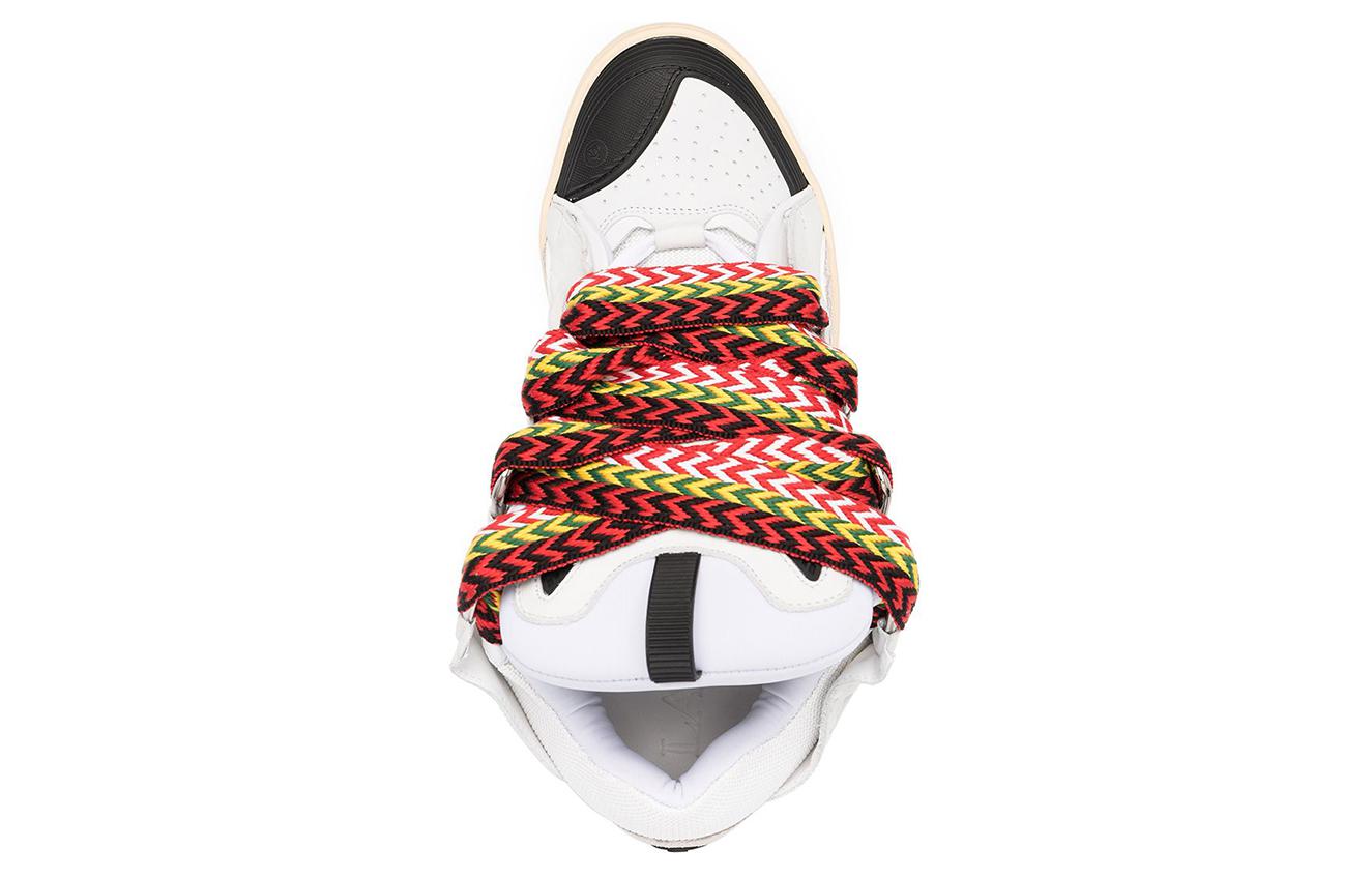 Purchase 藍文浪凡 Curb 皮質拼接 低幫時尚板鞋 白色