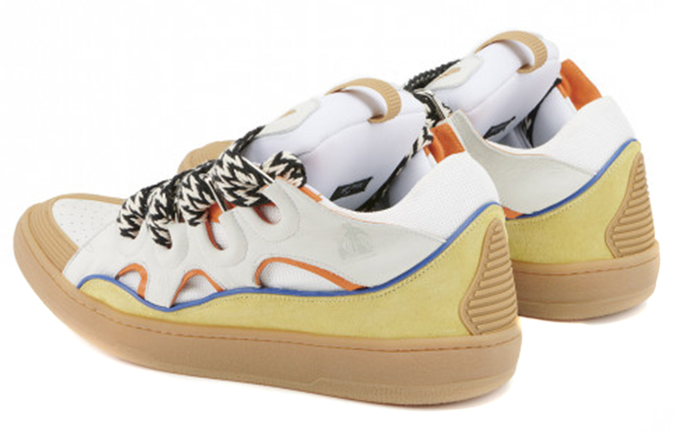 Shop Lanvin Curb Sneaker 'White Beige' FM-SKRK11-DRA1-P2107