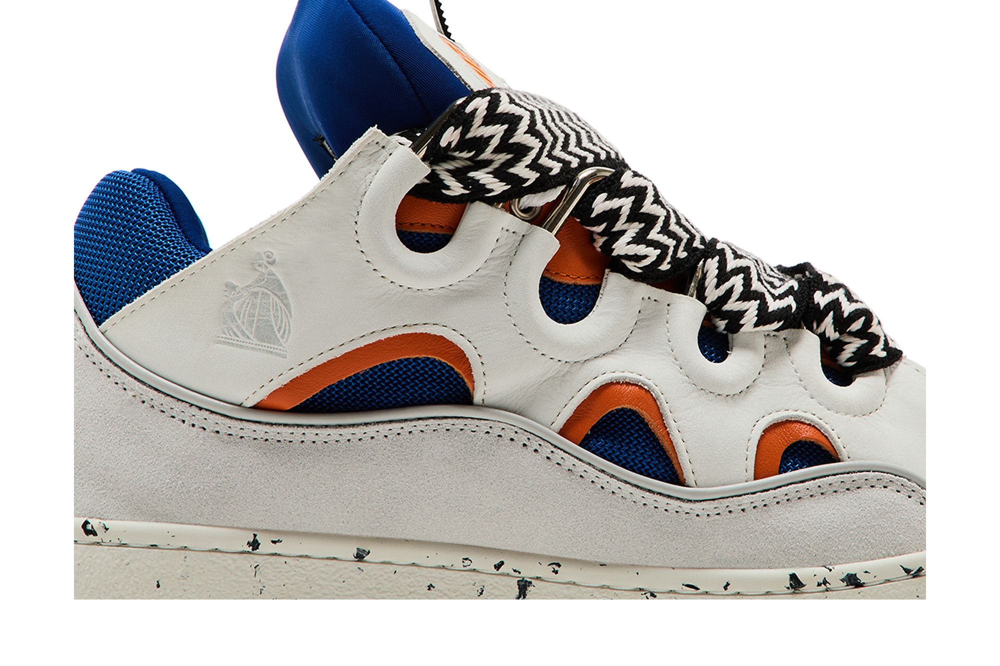 Order Lanvin Curb Sneaker 'Putih Biru Oren' FM-SKRK11-DOTS-P232090