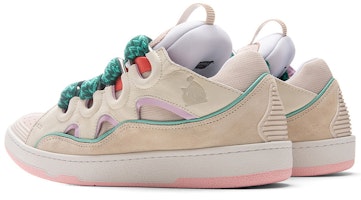 Lanvin Curb Sneakers 'Beige Pink' dalam Warna Beige dan Merah Jambu FM-SKRK11-DALL-P225205 Lookbook Lanvin Curb Sneakers 'Beige Pink' dalam Warna Beige dan Merah Jambu FM-SKRK11-DALL-P225205