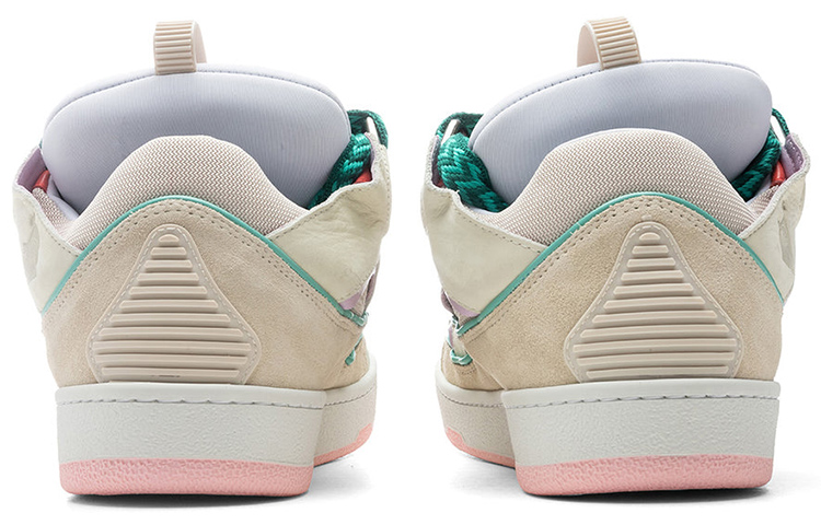 Shop Lanvin浪凡 Curb 低幫 運動休閒鞋 男款 棕粉色