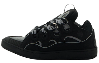 Lanvin Curb Sneakers 'Black Grey'