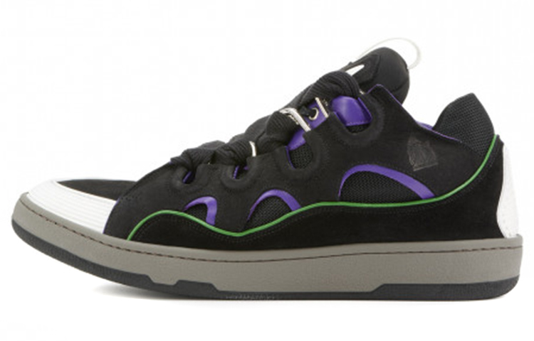 Lanvin Curb Sneakers 'Black Purple' FM-SKRK11-DRA1-P21B145