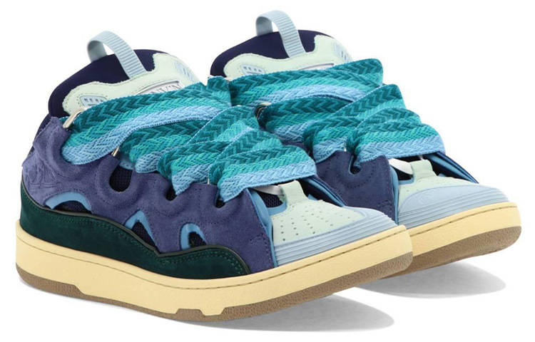 Order Lanvin浪凡 Curb 時尚舒適 時尚板鞋 男款 藍紫色