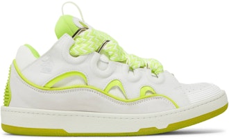 Lanvin Curb Sneakers 'White Fluo Yellow' FM-SKRK11-DRAP-P23-00F8 Lanvin Curb Sneakers 'White Fluo Yellow' FM-SKRK11-DRAP-P23-00F8