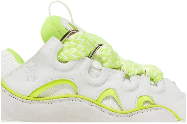 Lanvin 浪凡 Curb 皮革 系帶 時尚板鞋 白黃 Order Lanvin 浪凡 Curb 皮革 系帶 時尚板鞋 白黃