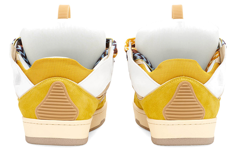 Shop ランバン カーブスニーカー 白/黄 FM-SKRK11-DRAG-H220080