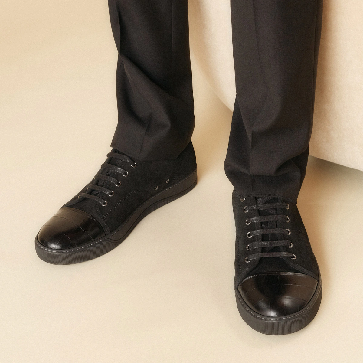 Lanvin DBB1 'Black Croc-Embossed'