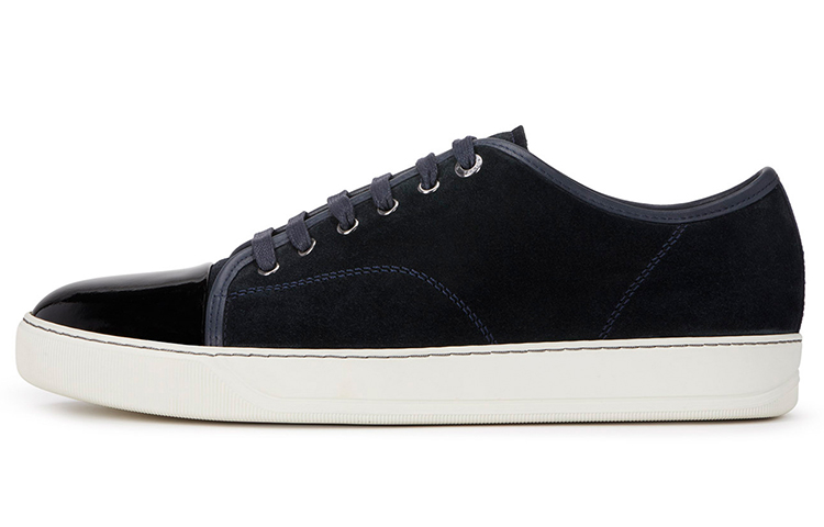 Buy Lanvin DBB1 低帮‘海军蓝天鹅绒漆皮’ FM-SKDBB1-VBAL-P1524