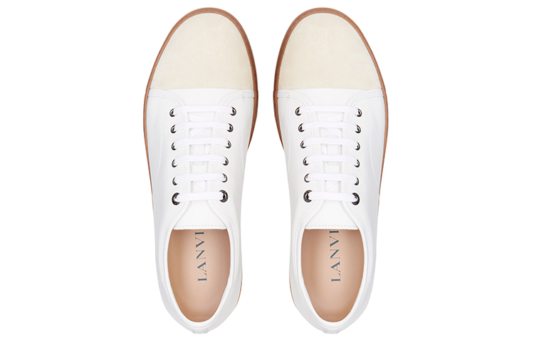 Lanvin DBB1 Suede and Leather 'White Brown' 圖 5