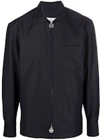 Lanvin FW21 Black Zip-Up Shirt Jacket RM-SI0019-N002-A21 Lanvin FW21 Black Zip-Up Shirt Jacket RM-SI0019-N002-A21