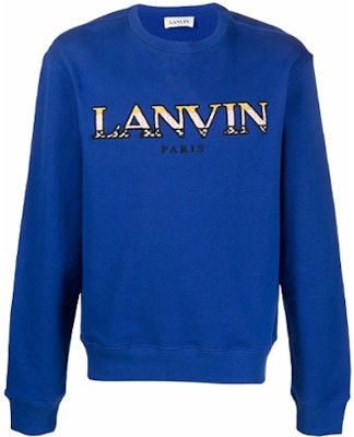 Sudadera Azul Oversize Gráfica de Letras Lanvin FW21 para Hombre. RM-SS0001-J122-H2124-2 Order Sudadera Azul Oversize Gráfica de Letras Lanvin FW21 para Hombre. RM-SS0001-J122-H2124-2
