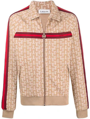 Lanvin FW21 Classic Logo Pattern Zip-Up Sweatshirt Beige Long Sleeve RM-SS0005-4933-E2166 Buy Lanvin FW21 Classic Logo Pattern Zip-Up Sweatshirt Beige Long Sleeve RM-SS0005-4933-E2166