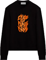Lanvin FW21 Gradient Print Crewneck Long Sleeve Sweatshirt Black RM-TO0097-LI10-H2110 Lanvin FW21 Gradient Print Crewneck Long Sleeve Sweatshirt Black RM-TO0097-LI10-H2110