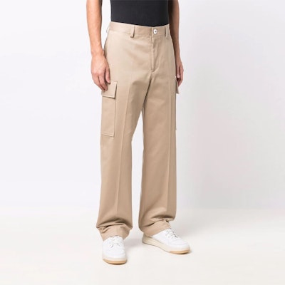 Pantalones Casuales Rectos de Algodón Multi-Bolsillos Khaki para Hombre Lanvin FW21 RM-TR0022-4178-H2148 Shop Pantalones Casuales Rectos de Algodón Multi-Bolsillos Khaki para Hombre Lanvin FW21 RM-TR0022-4178-H2148