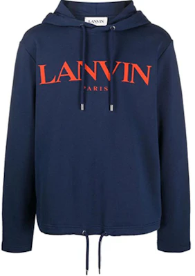 Lanvin FW21 Letter Logo Pullover Hoodie Men’s Blue RM-JE0071-JR19-H2029 Buy Lanvin FW21 Letter Logo Pullover Hoodie Men’s Blue RM-JE0071-JR19-H2029