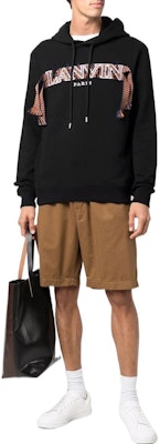 Sudadera negra unisex Lanvin FW21 con logo bordado. RM-HO0010-J120-H2110 Lookbook Sudadera negra unisex Lanvin FW21 con logo bordado. RM-HO0010-J120-H2110
