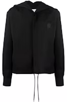 Lanvin FW21 Logo Patch Button-Up Hooded Jacket Black RM-SI0536-4576-P2110 Lanvin FW21 Logo Patch Button-Up Hooded Jacket Black RM-SI0536-4576-P2110