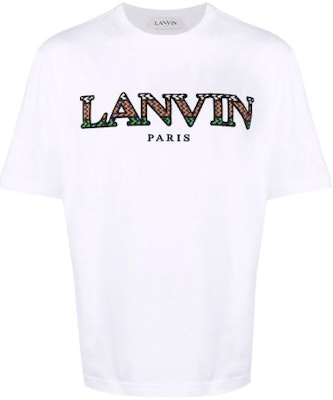 Camiseta Blanca de Cuello Redondo con Logo Lanvin FW21. RM-TS0002J121-H2101 Order Camiseta Blanca de Cuello Redondo con Logo Lanvin FW21. RM-TS0002J121-H2101